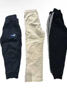 Toddler Boy Pants Black Sweatpants Puma Khakis Size 5T